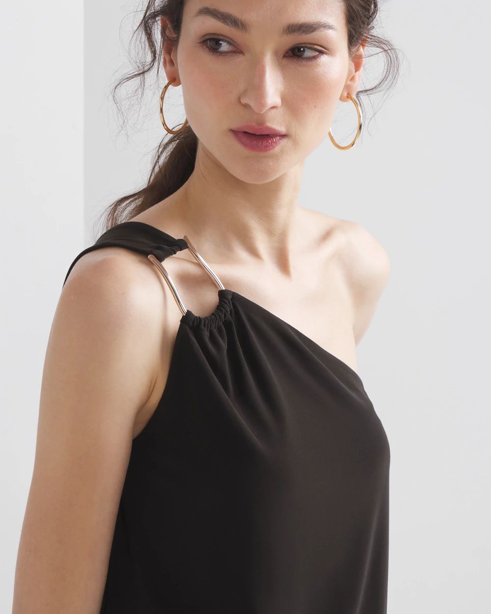 White house black market one shoulder dress new arrivals